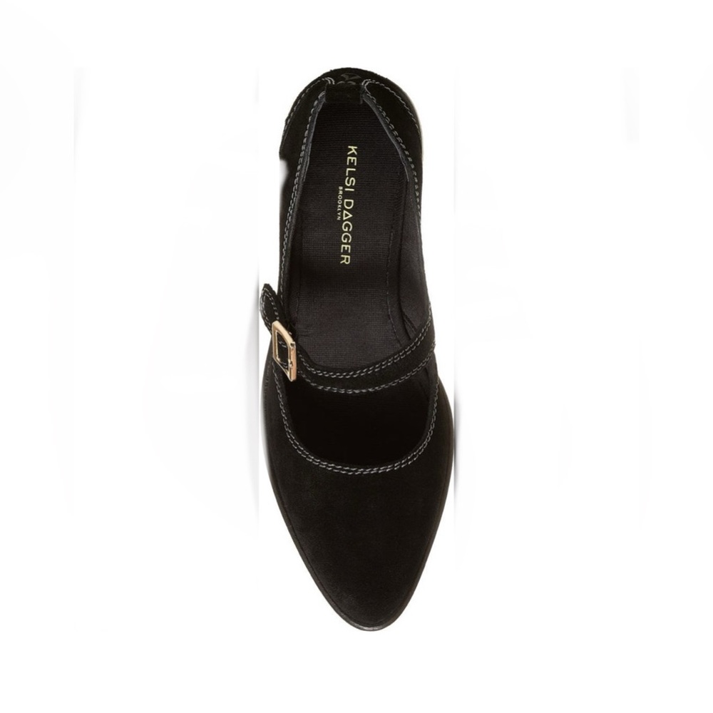 Kelsi Dagger Brooklyn Elm Mary Jane Pump Suede Leather Block Heel Shoe Size 8.5 - Picture 11 of 12